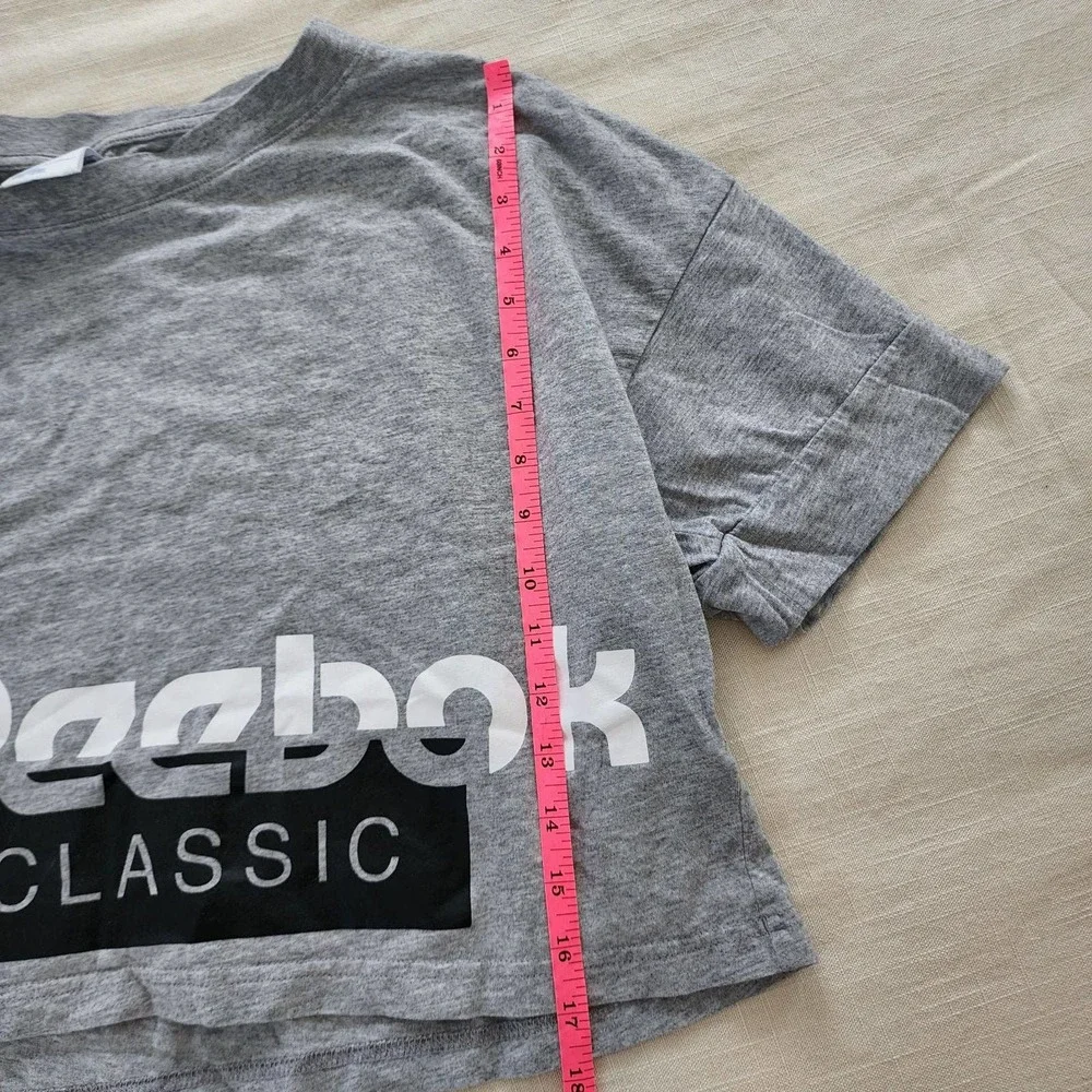 Reebok crop top grey sporty large - Picture 4 of 7